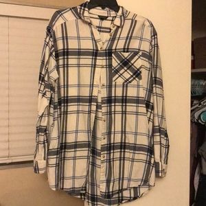 Blue and White Flannel